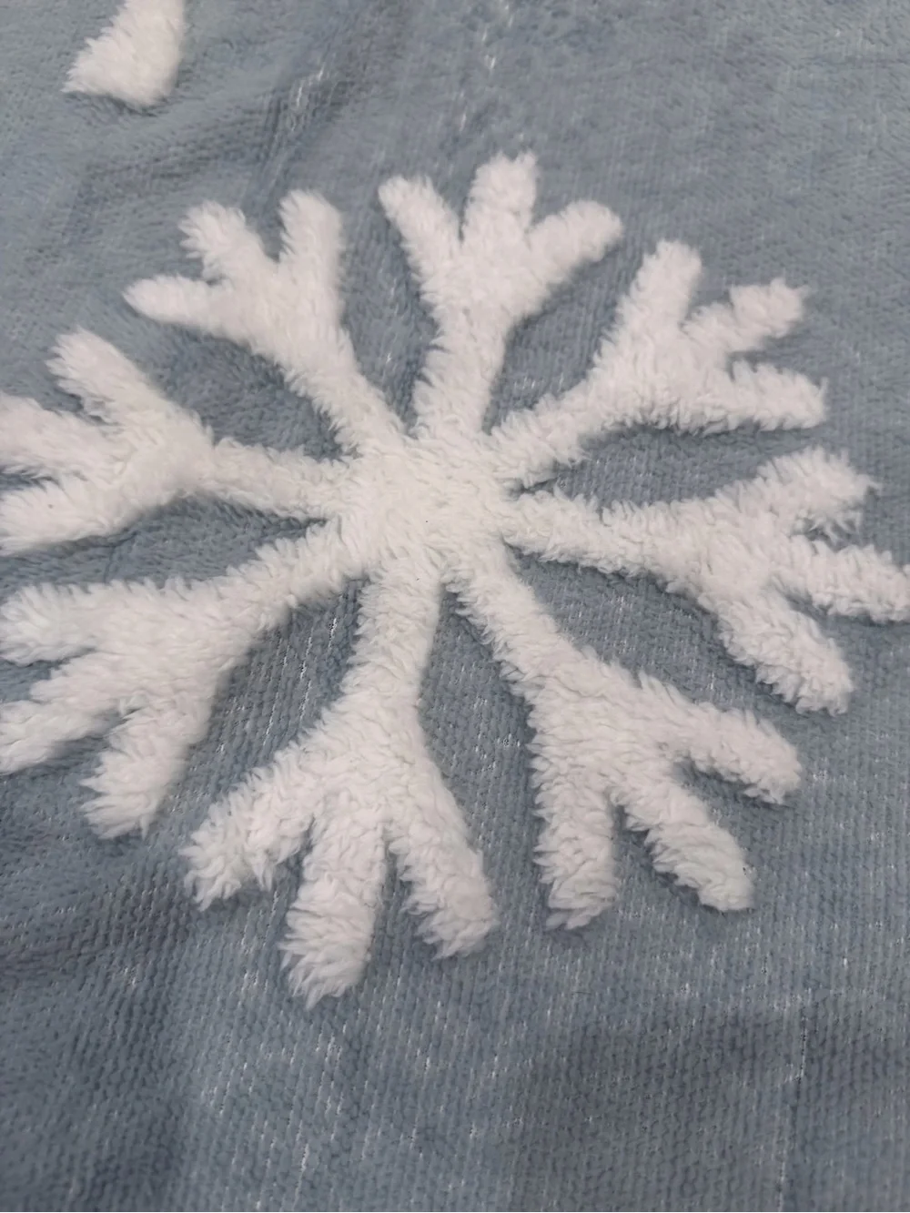 3d Christmas print Gray Reindeer & Snowflake Holiday Throw Blanket Home Holiday